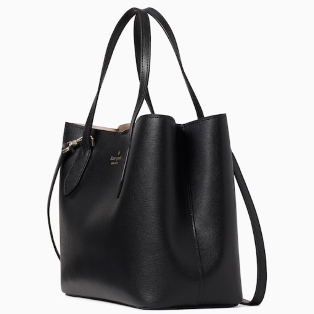 MAKE OFFER Kate Spade Harper Triple Compartment Satchel Bag Detachable Crossbody - Picture 3 of 6